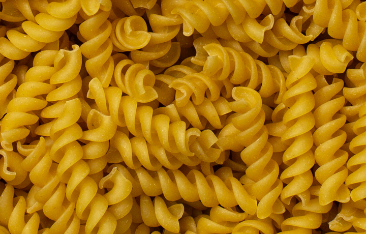 rotini noodle background