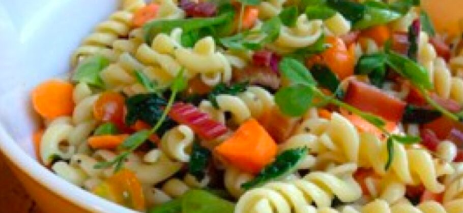 Garden Market Pasta Salad With Smoked Trout Dreamfields Foods